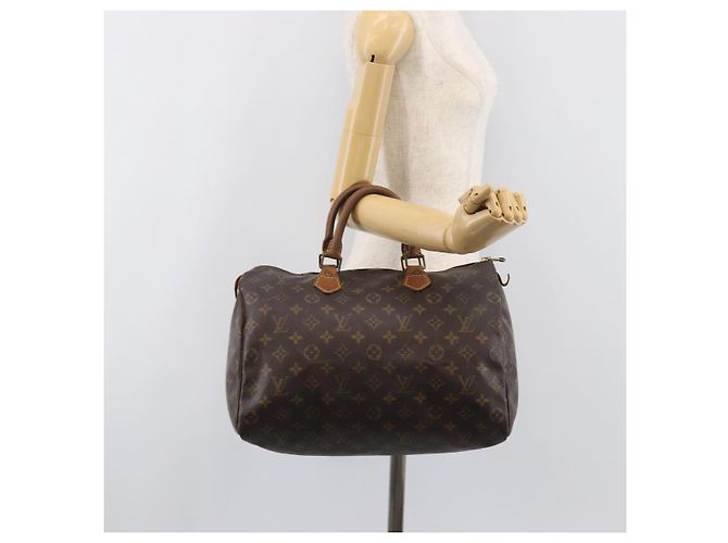 LOUIS VUITTON Monogram Speedy 35 Hand Bag M41524 LV Auth 200670 Monograma - vista 23