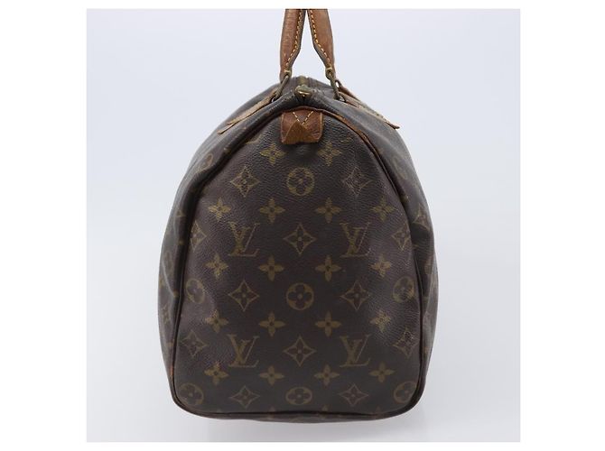 LOUIS VUITTON Monogram Speedy 35 Hand Bag M41524 LV Auth 200670 Monograma - vista 3
