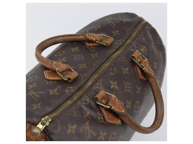 LOUIS VUITTON Monogram Speedy 35 Hand Bag M41524 LV Auth 200670 Monograma - vista 6