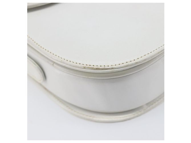 Céline CELINE Schultertasche aus Leder Weiß Gold Auth ep15998 Golden - Ansicht 13