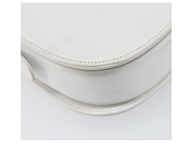 Céline CELINE Schultertasche aus Leder Weiß Gold Auth ep15998 Golden - Ansicht 15
