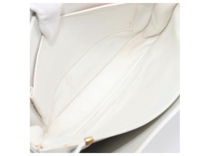 Céline CELINE Schultertasche aus Leder Weiß Gold Auth ep15998 Golden - Ansicht 21