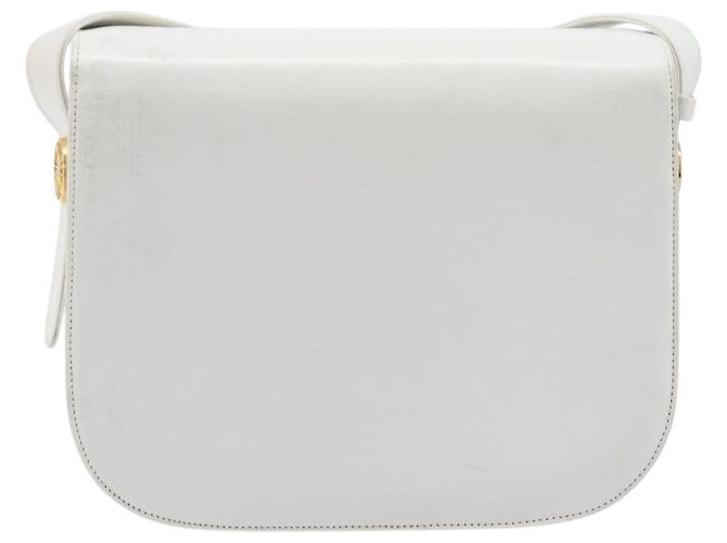 Céline CELINE Schultertasche aus Leder Weiß Gold Auth ep15998 Golden - Ansicht 3