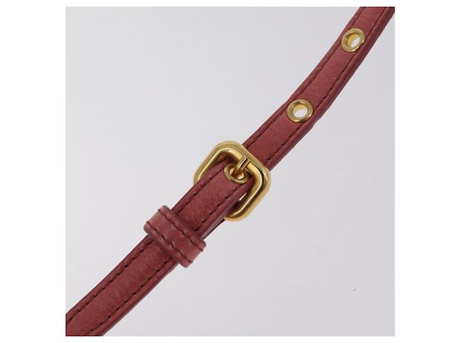 Borsa a tracolla Miu Miu Matelassé in pelle rosa oro autentica 206317M D'oro - vista 12