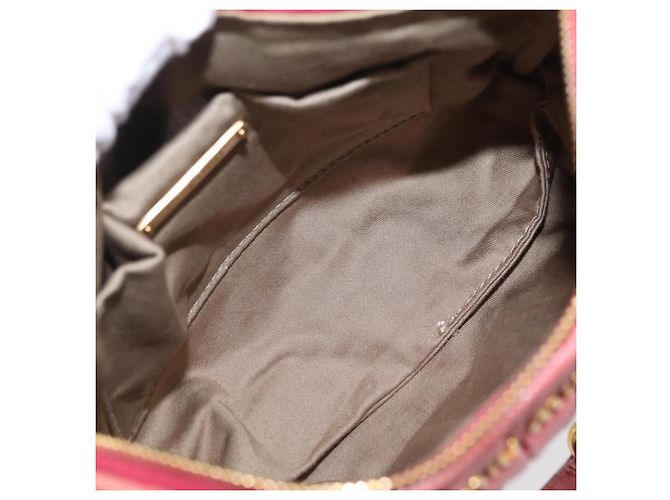 Borsa a tracolla Miu Miu Matelassé in pelle rosa oro autentica 206317M D'oro - vista 22