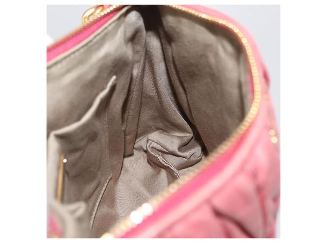 Borsa a tracolla Miu Miu Matelassé in pelle rosa oro autentica 206317M D'oro - vista 23