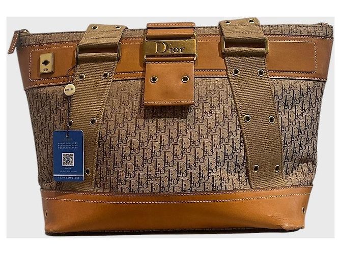 Autre Marque Borsa Dior Street Chic Trotteur Tote Beige - vista 3