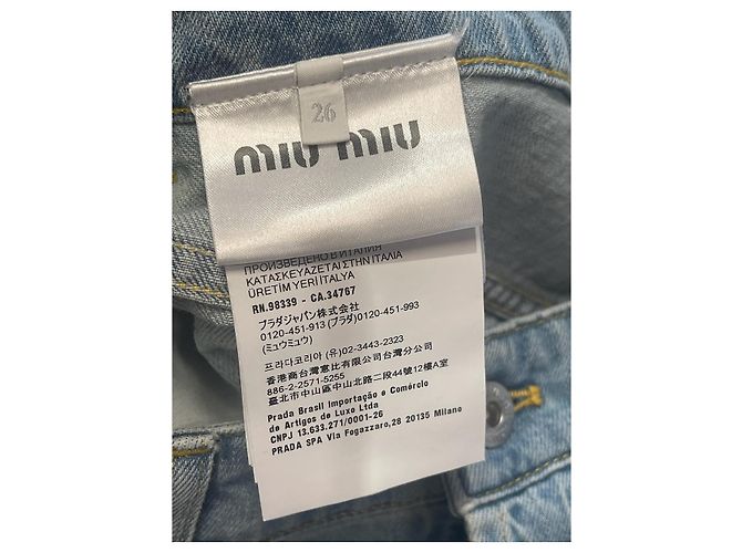 Jeans Miu Miu azul T.26 - vista 7