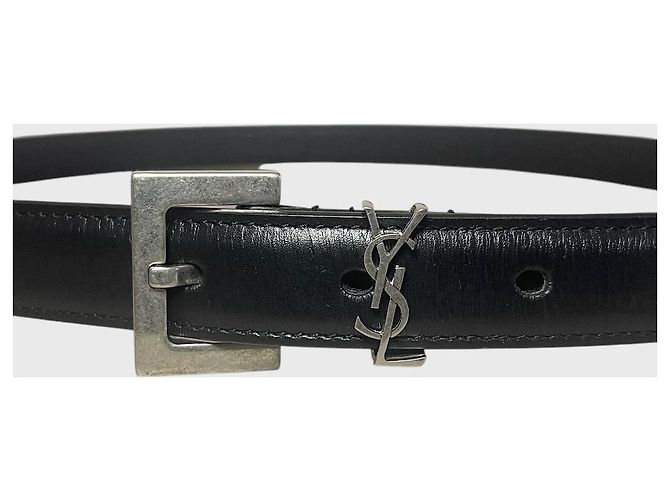 Autre Marque Saint Laurent Cassandre Gürtel schwarz Gr. 85 - Ansicht 2