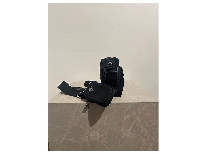 Borsa Prada Re-nylon nera Nero - vista 4