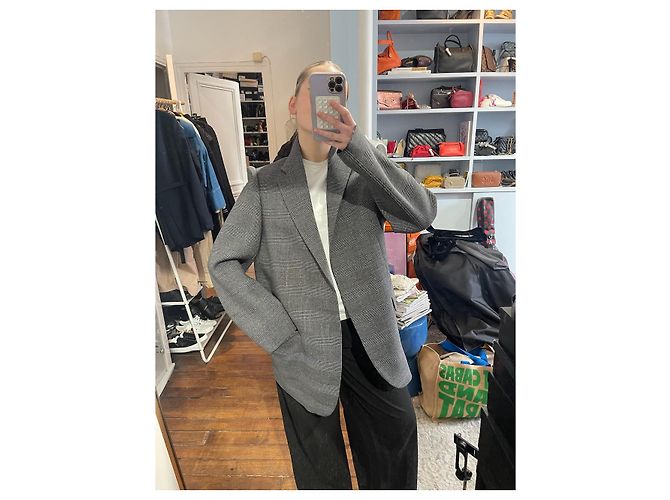 Balenciaga graue Jacke Gr.42 - Ansicht 5