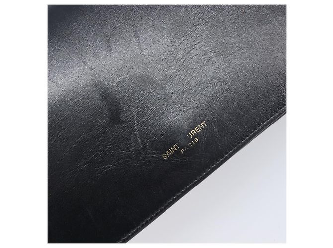 Autre Marque Borsa a tracolla SAINT LAURENT in pelle nera e oro Auth bs37414 Nero D'oro - vista 15