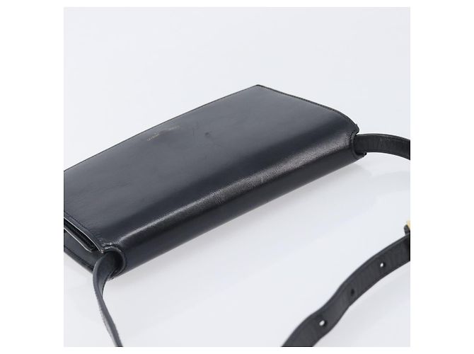 Autre Marque Borsa a tracolla SAINT LAURENT in pelle nera e oro Auth bs37414 Nero D'oro - vista 6