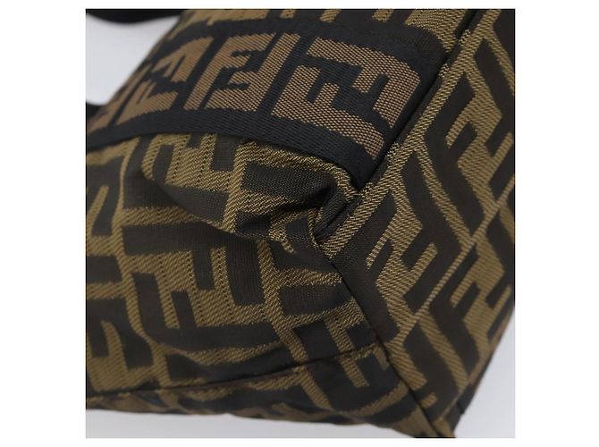 Borsa a mano FENDI Zucca Canvas Nero Oro 7VA165 Auth gh2374 - vista 13