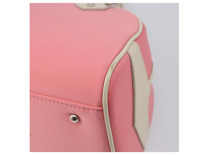 Borsa a mano BURBERRY Nylon Rosa Argento Auth bs37234 - vista 12