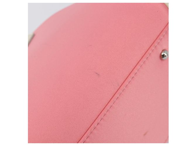 Borsa a mano BURBERRY Nylon Rosa Argento Auth bs37234 - vista 14