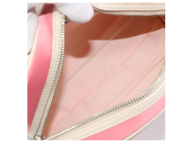 Borsa a mano BURBERRY Nylon Rosa Argento Auth bs37234 - vista 19
