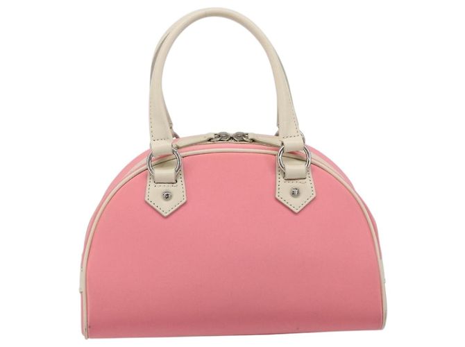 Borsa a mano BURBERRY Nylon Rosa Argento Auth bs37234 - vista 3