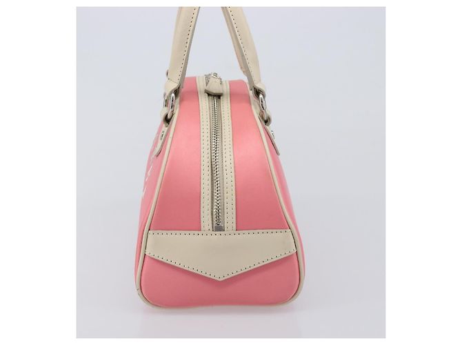 Borsa a mano BURBERRY Nylon Rosa Argento Auth bs37234 - vista 4