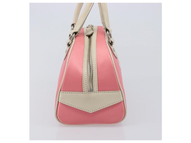 Borsa a mano BURBERRY Nylon Rosa Argento Auth bs37234 - vista 5