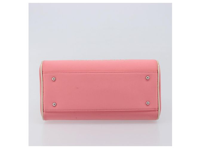 Borsa a mano BURBERRY Nylon Rosa Argento Auth bs37234 - vista 9