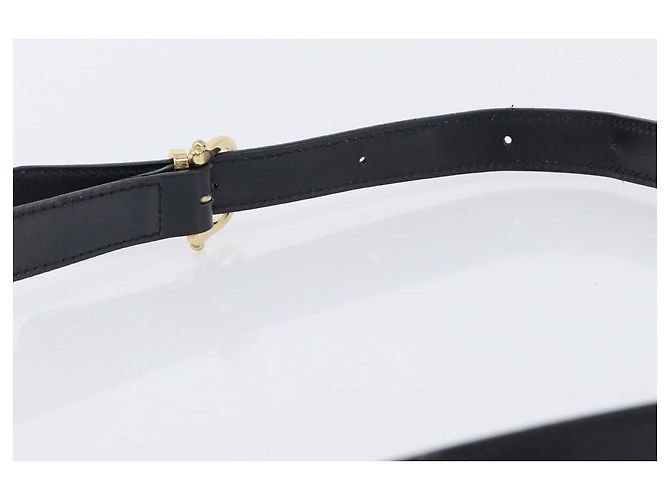 Céline Bolsa de Ombro CELINE Macadam Canvas PVC Leather Black Gold Auth ep16100 Preto Dourado - vista 9