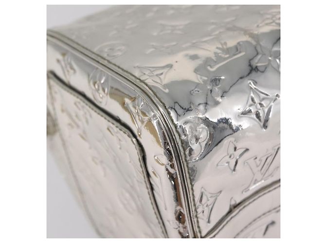 Borsa LOUIS VUITTON Monogram Miroir Speedy 30 Silver Argent M95786 Auth 206125SAV Argento Monogramma - vista 19