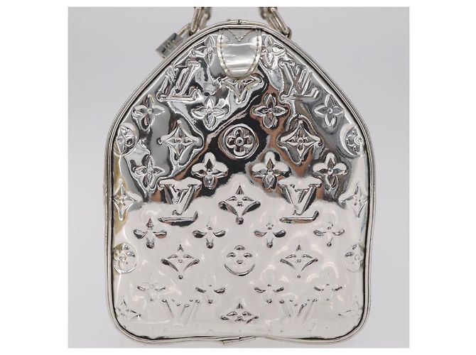 Borsa LOUIS VUITTON Monogram Miroir Speedy 30 Silver Argent M95786 Auth 206125SAV Argento Monogramma - vista 3