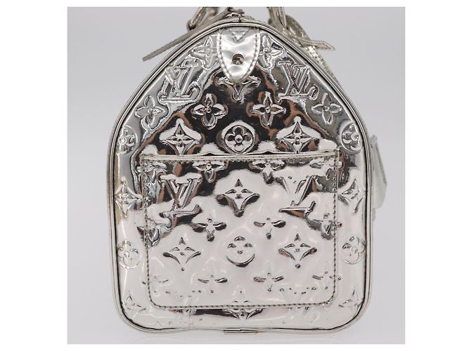 Borsa LOUIS VUITTON Monogram Miroir Speedy 30 Silver Argent M95786 Auth 206125SAV Argento Monogramma - vista 4