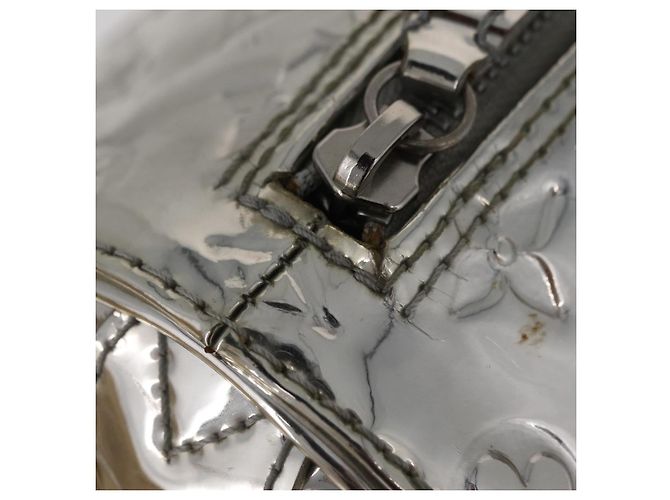 Borsa LOUIS VUITTON Monogram Miroir Speedy 30 Silver Argent M95786 Auth 206125SAV Argento Monogramma - vista 7