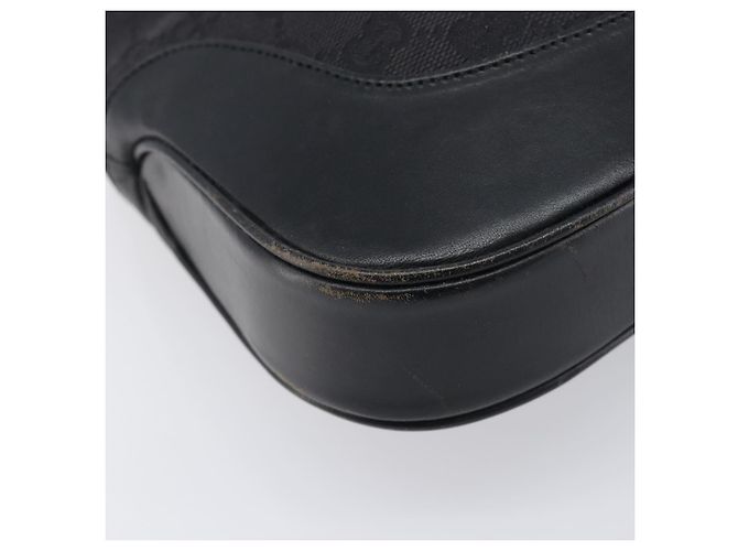 Borsa a tracolla GUCCI GG Canvas Jackie Nero Argento 001 3306 Auth ep15894 - vista 12