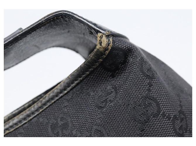 Borsa a tracolla GUCCI GG Canvas Jackie Nero Argento 001 3306 Auth ep15894 - vista 15
