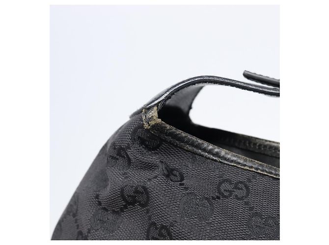 Borsa a tracolla GUCCI GG Canvas Jackie Nero Argento 001 3306 Auth ep15894 - vista 16