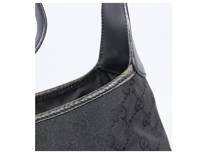 Borsa a tracolla GUCCI GG Canvas Jackie Nero Argento 001 3306 Auth ep15894 - vista 17