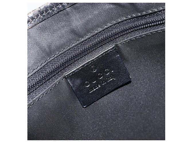 Borsa a tracolla GUCCI GG Canvas Jackie Nero Argento 001 3306 Auth ep15894 - vista 20