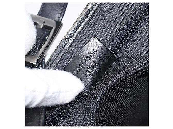 Borsa a tracolla GUCCI GG Canvas Jackie Nero Argento 001 3306 Auth ep15894 - vista 26