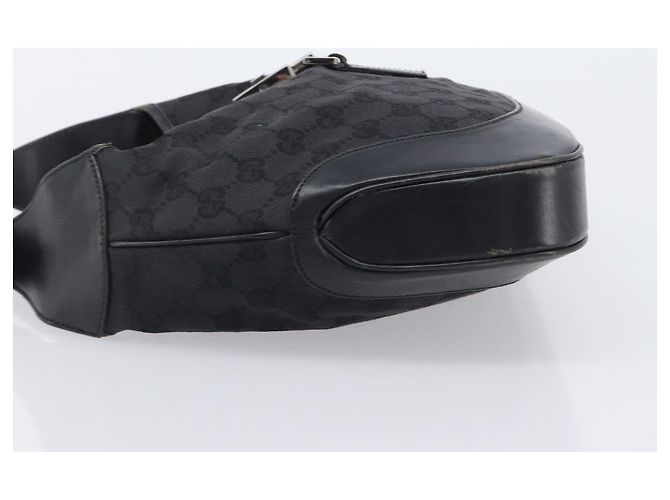 Borsa a tracolla GUCCI GG Canvas Jackie Nero Argento 001 3306 Auth ep15894 - vista 5