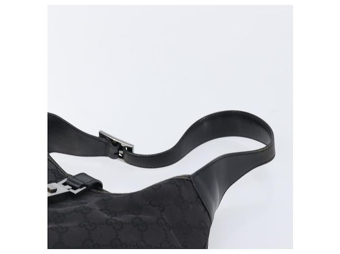 Borsa a tracolla GUCCI GG Canvas Jackie Nero Argento 001 3306 Auth ep15894 - vista 8