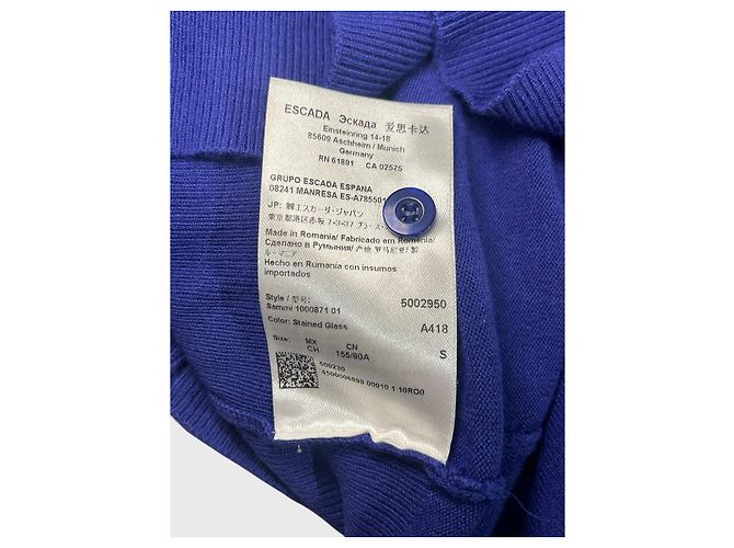 Colete Escada azul T.S - vista 6