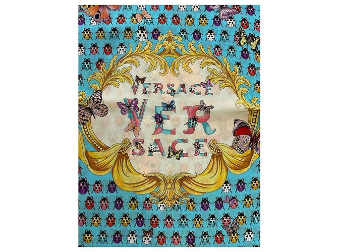 Lenço Versace estampado rosa Amarelo - vista 3