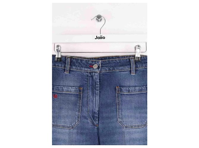 Jeans bootcut blu in cotone Victoria Beckham - vista 2