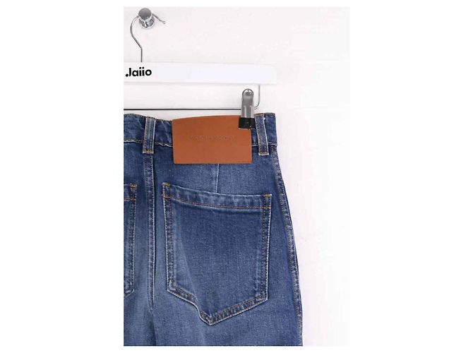 Jeans bootcut blu in cotone Victoria Beckham - vista 4