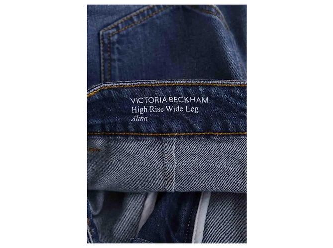 Jeans bootcut blu in cotone Victoria Beckham - vista 5