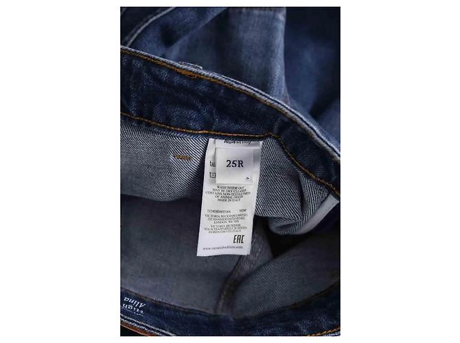 Jeans bootcut blu in cotone Victoria Beckham - vista 6