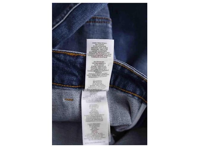 Jeans bootcut blu in cotone Victoria Beckham - vista 7