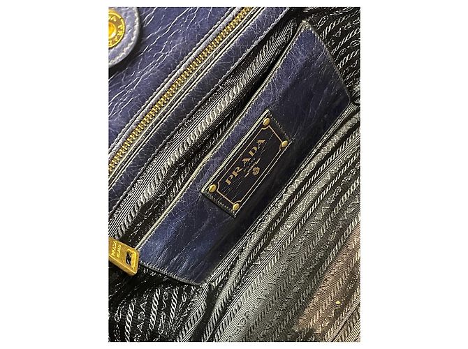 Double Bolsa Prada azul marinho - vista 9
