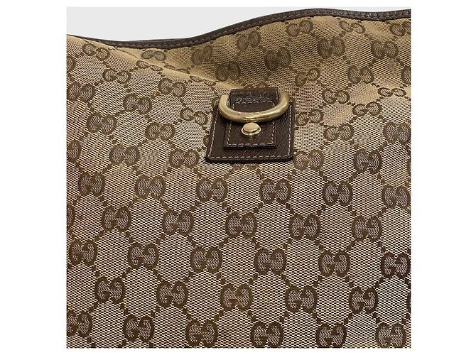 Borsa Gucci tela GG beige - vista 2