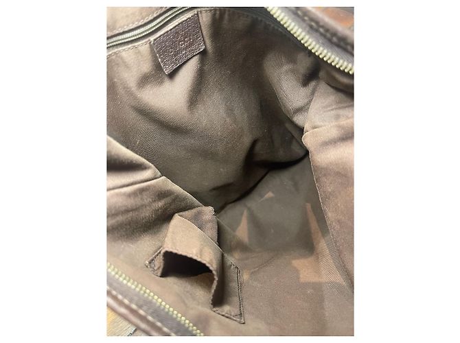 Borsa Gucci tela GG beige - vista 7