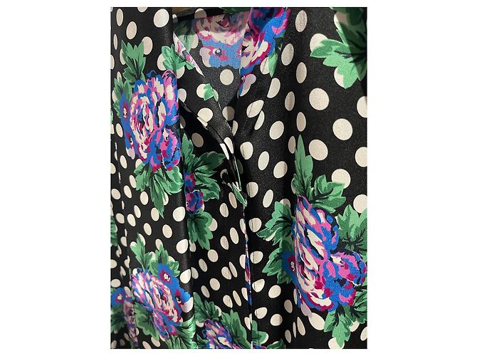 Blusa Balenciaga de lunares T.40 Negro - vista 3