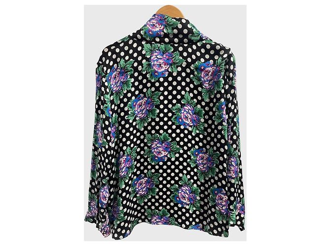 Blusa Balenciaga de lunares T.40 Negro - vista 4